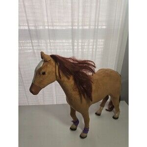 My Life Brown Posable Horse , Large 19in realistic Fur horse American Girl